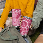 Australia Indigenous Tumbler Cup Breast Cancer Pink Aboriginal Butterfly