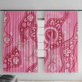 Australia Indigenous Window Curtain Breast Cancer Pink Aboriginal Butterfly