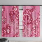 Australia Indigenous Window Curtain Breast Cancer Pink Aboriginal Butterfly