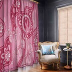 Australia Indigenous Window Curtain Breast Cancer Pink Aboriginal Butterfly