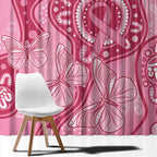 Australia Indigenous Window Curtain Breast Cancer Pink Aboriginal Butterfly