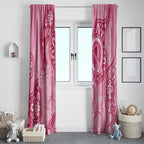 Australia Indigenous Window Curtain Breast Cancer Pink Aboriginal Butterfly