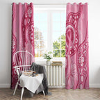 Australia Indigenous Window Curtain Breast Cancer Pink Aboriginal Butterfly