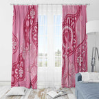Australia Indigenous Window Curtain Breast Cancer Pink Aboriginal Butterfly