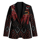 Aotearoa Maori Ngapuhi Iwi Blazer Korowai Tukutuku Kaokao Motifs