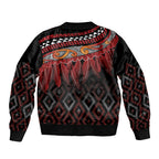 Aotearoa Maori Ngapuhi Iwi Bomber Jacket Korowai Tukutuku Kaokao Motifs