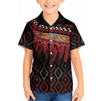 Aotearoa Maori Ngapuhi Iwi Hawaiian Shirt Korowai Tukutuku Kaokao Motifs