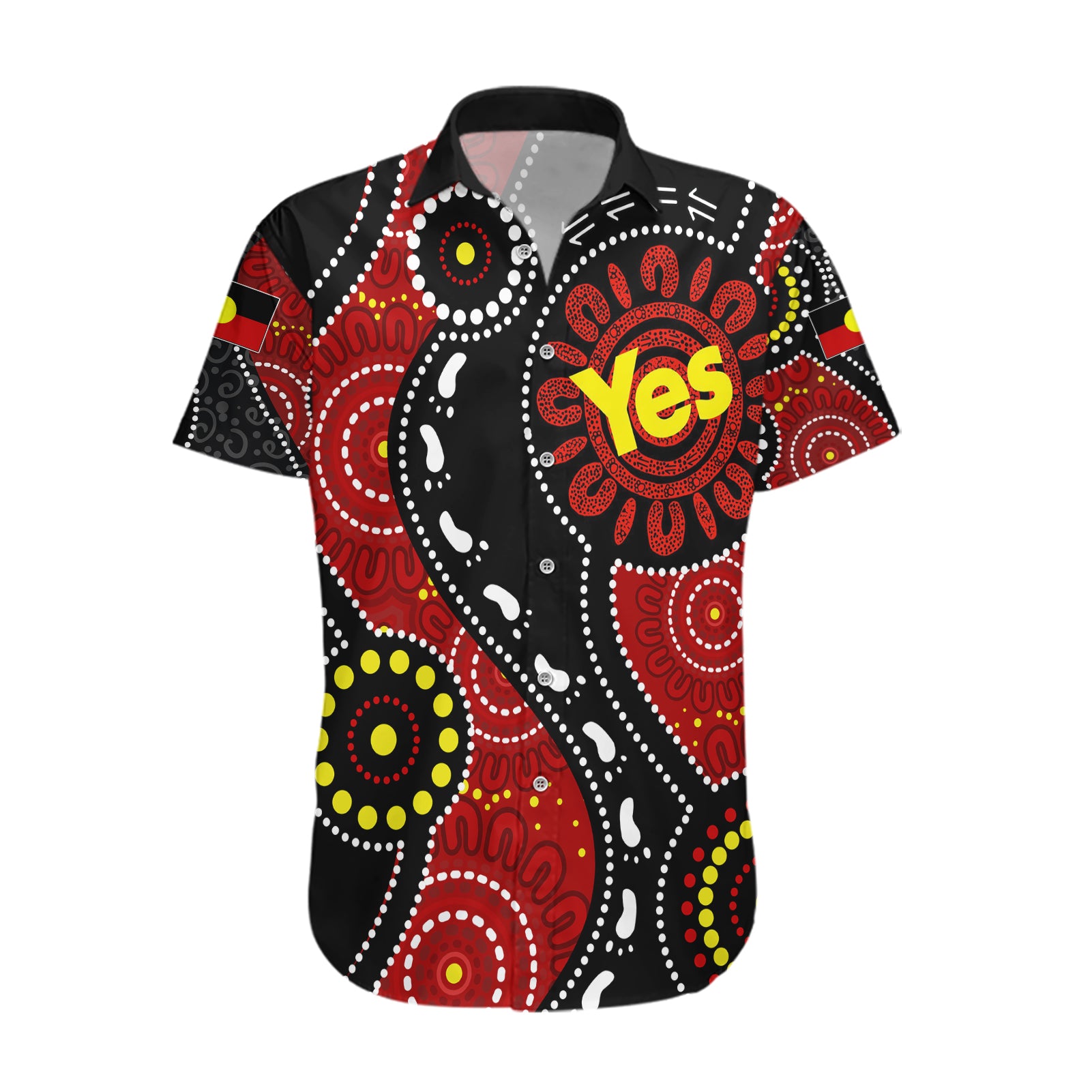 australia-indigenous-hawaiian-shirt-vote-yes-aboriginal-flag-color