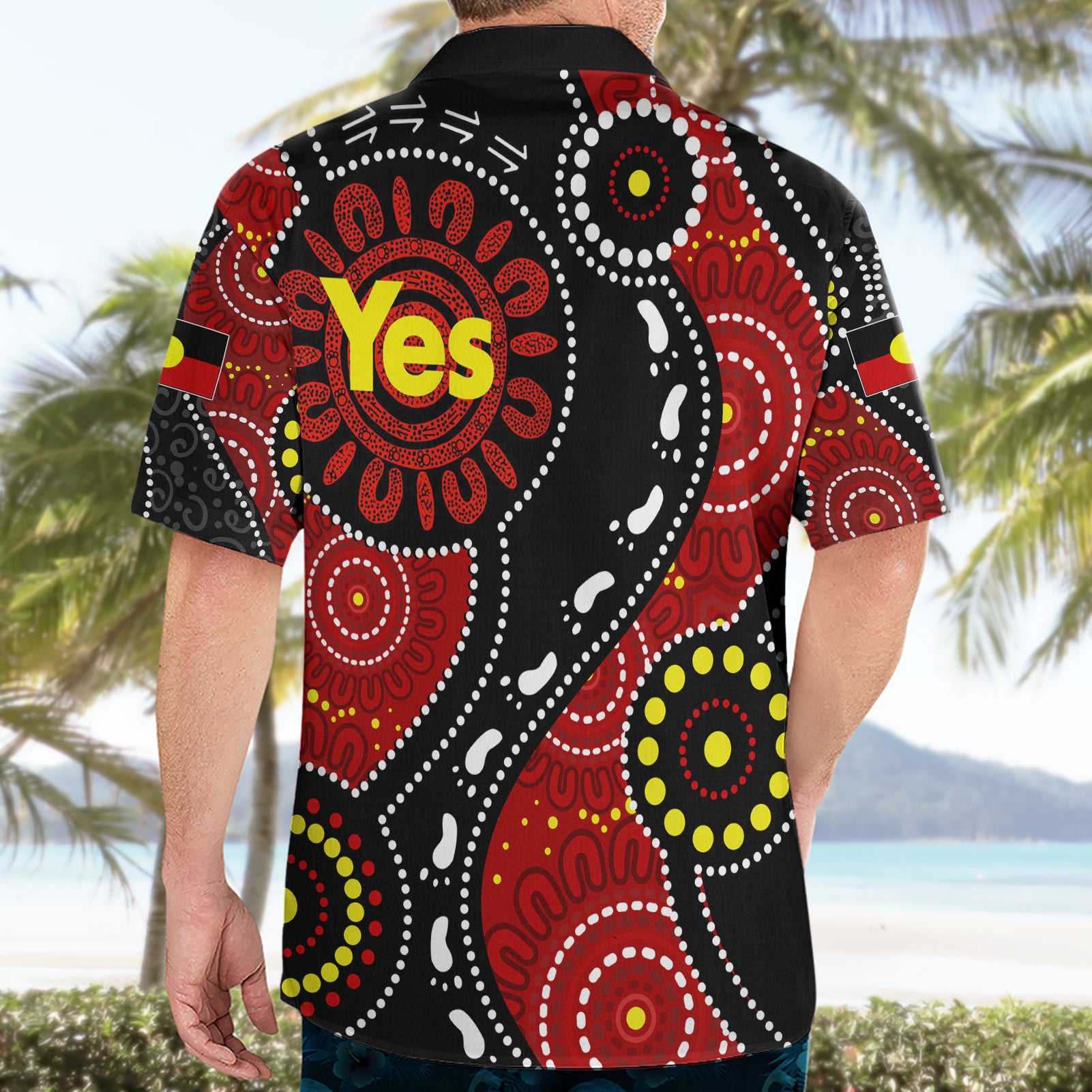 australia-indigenous-hawaiian-shirt-vote-yes-aboriginal-flag-color