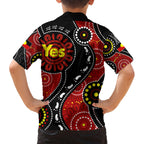 australia-indigenous-kid-hawaiian-shirt-vote-yes-aboriginal-flag-color