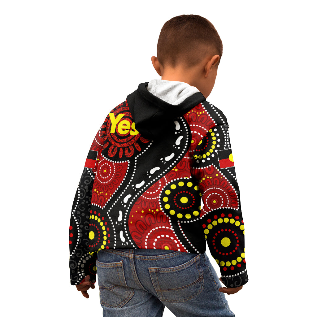 australia-indigenous-kid-hoodie-vote-yes-aboriginal-flag-color