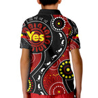 australia-indigenous-kid-polo-shirt-vote-yes-aboriginal-flag-color