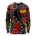 australia-indigenous-long-sleeve-shirt-vote-yes-aboriginal-flag-color