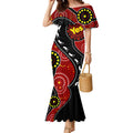 australia-indigenous-mermaid-dress-vote-yes-aboriginal-flag-color