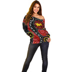 australia-indigenous-off-shoulder-sweater-vote-yes-aboriginal-flag-color