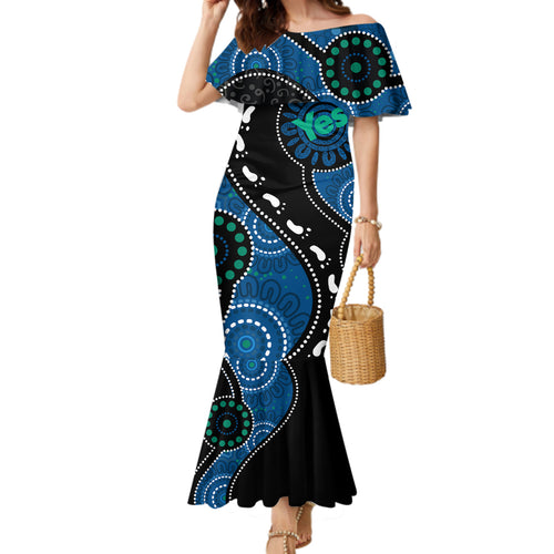 australia-indigenous-family-matching-mermaid-dress-and-hawaiian-shirt-vote-yes-aboriginal-torres-strait