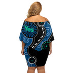 australia-indigenous-family-matching-off-shoulder-short-dress-and-hawaiian-shirt-vote-yes-aboriginal-torres-strait
