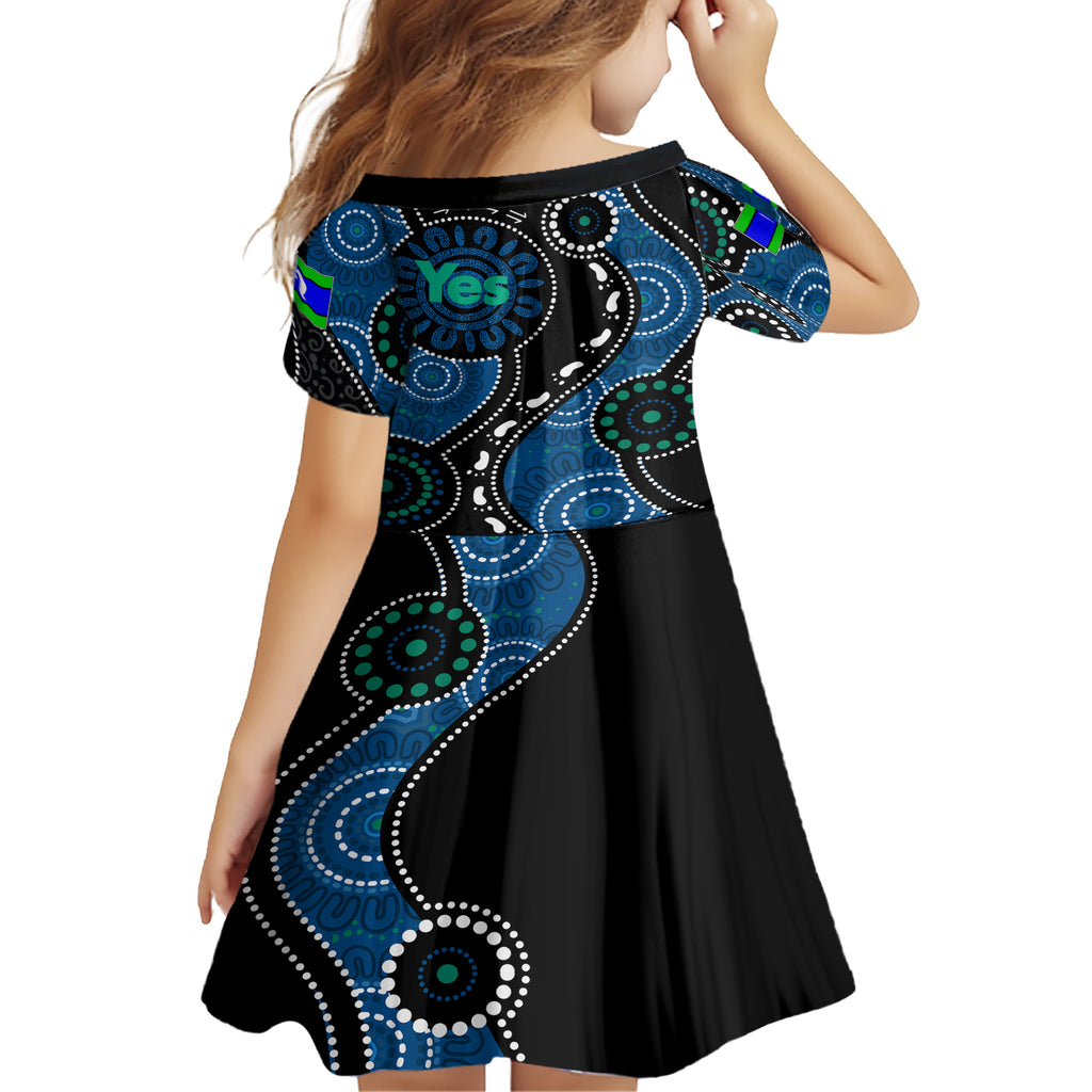 australia-indigenous-family-matching-short-sleeve-bodycon-dress-and-hawaiian-shirt-vote-yes-aboriginal-torres-strait