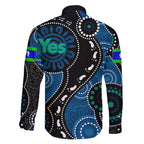 australia-indigenous-family-matching-short-sleeve-bodycon-dress-and-hawaiian-shirt-vote-yes-aboriginal-torres-strait