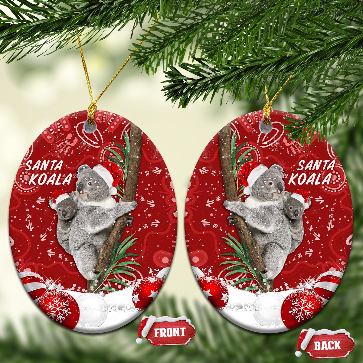 australia-christmas-aboriginal-ceramic-ornament-santa-koala-ver01
