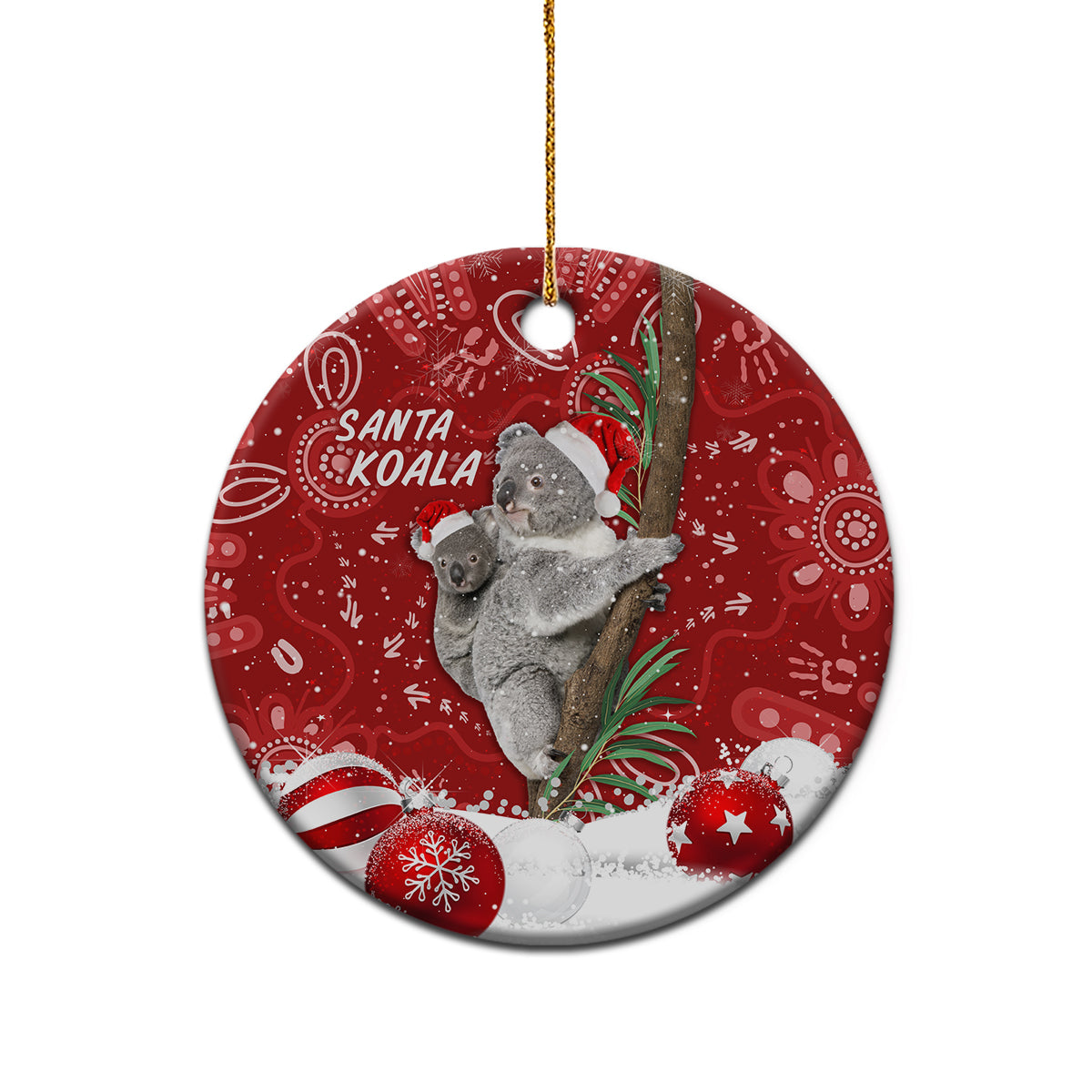 australia-christmas-aboriginal-ceramic-ornament-santa-koala-ver01