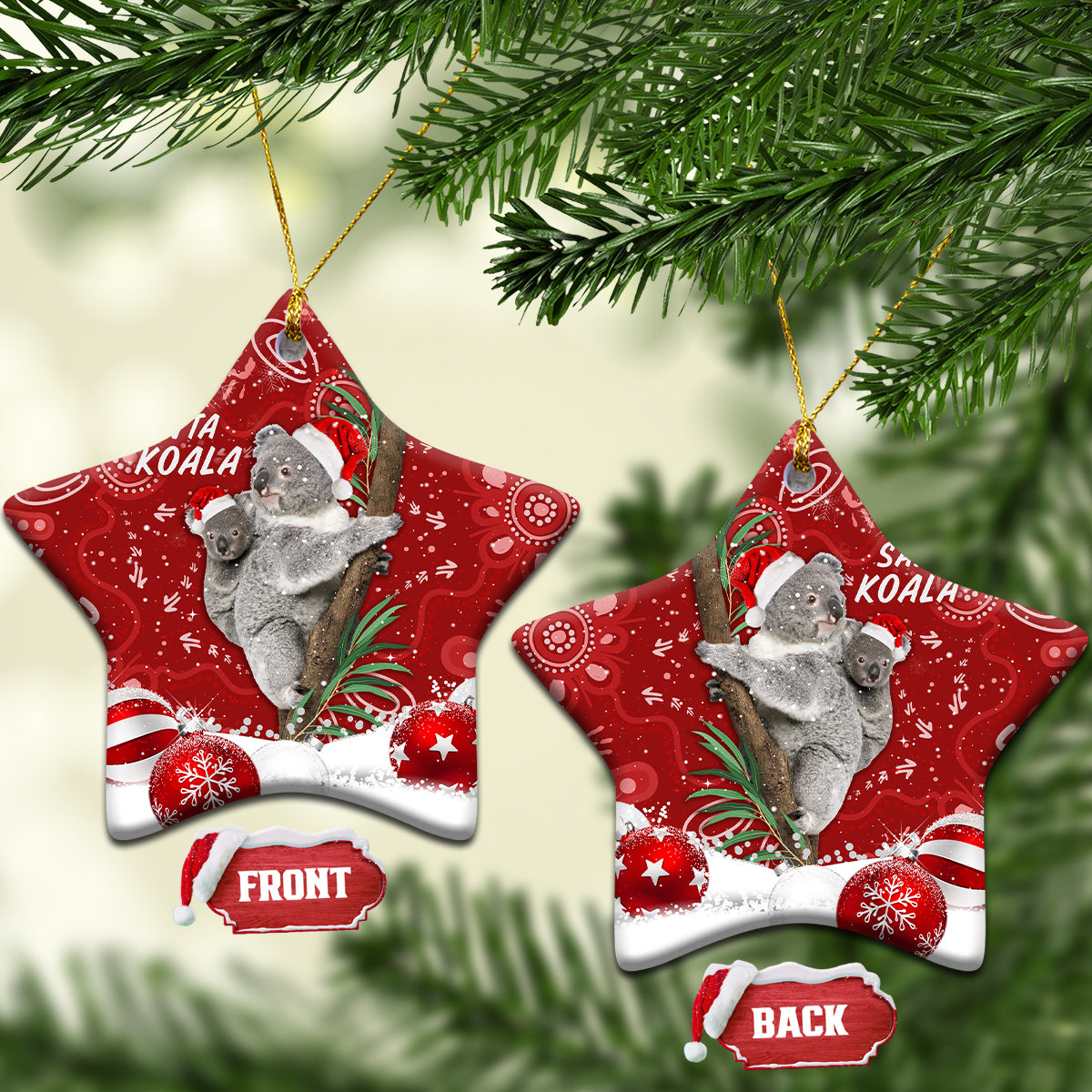 australia-christmas-aboriginal-ceramic-ornament-santa-koala-ver01
