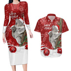 australia-christmas-aboriginal-couples-matching-long-sleeve-bodycon-dress-and-hawaiian-shirt-santa-koala-ver01