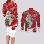 australia-christmas-aboriginal-couples-matching-long-sleeve-bodycon-dress-and-long-sleeve-button-shirt-santa-koala-ver01