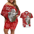 australia-christmas-aboriginal-couples-matching-off-shoulder-short-dress-and-hawaiian-shirt-santa-koala-ver01