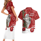 australia-christmas-aboriginal-couples-matching-short-sleeve-bodycon-dress-and-hawaiian-shirt-santa-koala-ver01