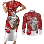 australia-christmas-aboriginal-couples-matching-short-sleeve-bodycon-dress-and-long-sleeve-button-shirt-santa-koala-ver01