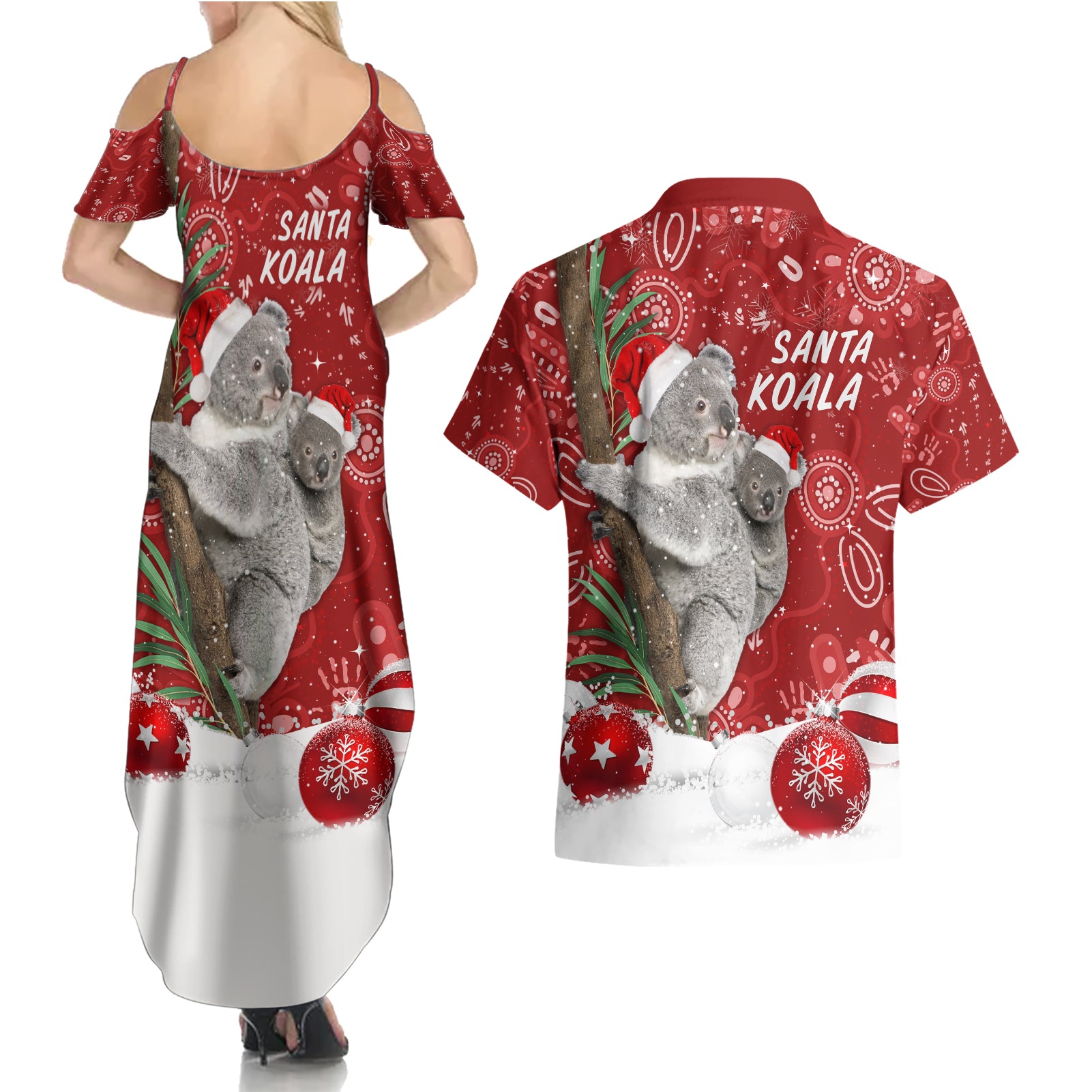 australia-christmas-aboriginal-couples-matching-summer-maxi-dress-and-hawaiian-shirt-santa-koala-ver01