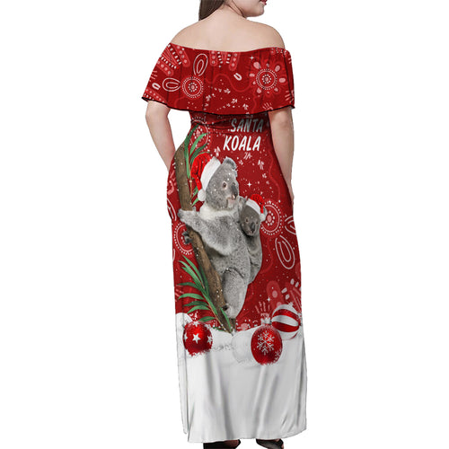 australia-christmas-aboriginal-family-matching-off-shoulder-maxi-dress-and-hawaiian-shirt-santa-koala-ver01