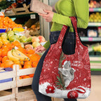 Australia Christmas Aboriginal Grocery Bag Santa Koala Ver01