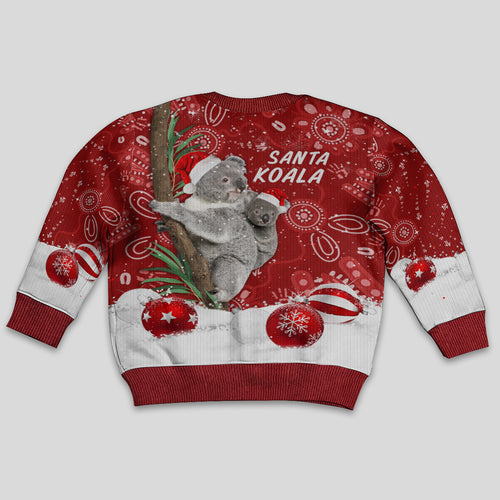 australia-christmas-aboriginal-kid-ugly-christmas-sweater-santa-koala-ver01