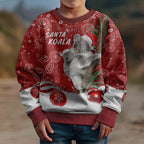 australia-christmas-aboriginal-kid-ugly-christmas-sweater-santa-koala-ver01