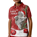 australia-christmas-aboriginal-kid-polo-shirt-santa-koala-ver01
