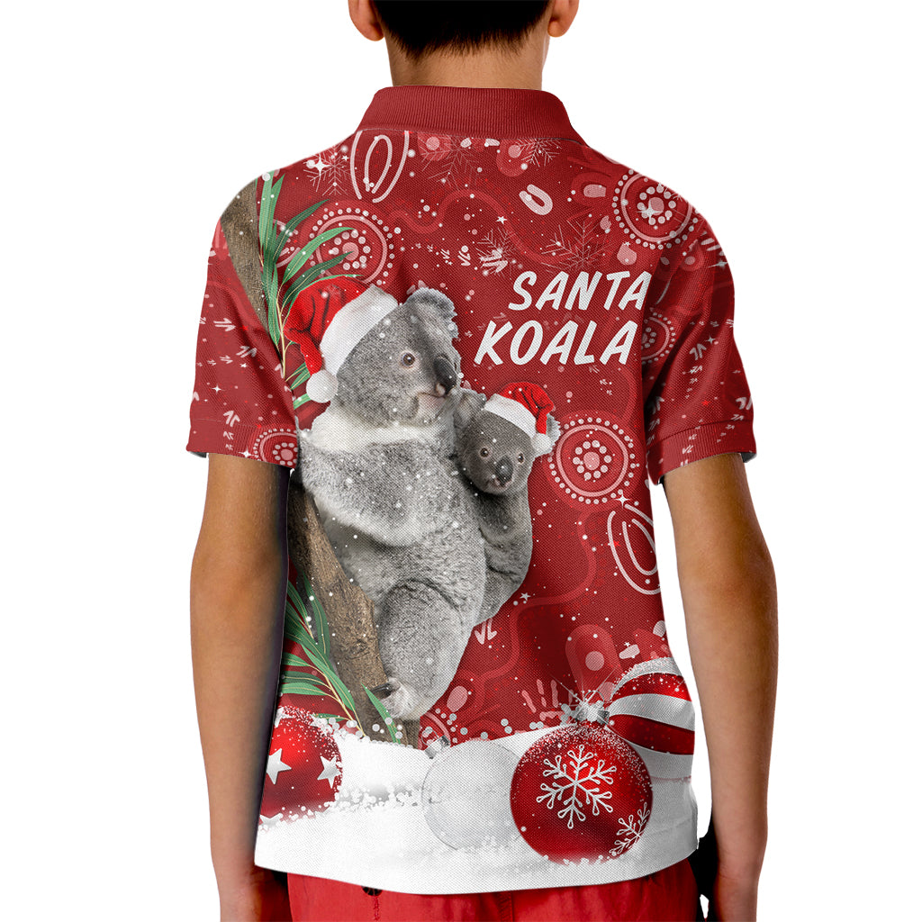 australia-christmas-aboriginal-kid-polo-shirt-santa-koala-ver01