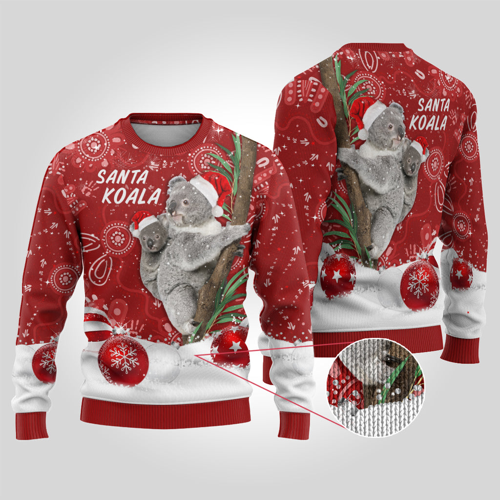 australia-christmas-aboriginal-ugly-christmas-sweater-santa-koala-ver01