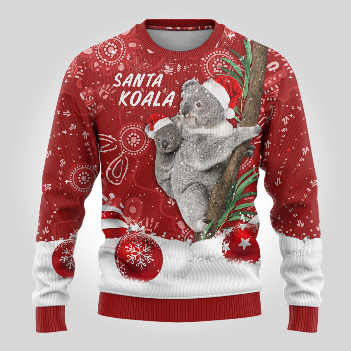 australia-christmas-aboriginal-ugly-christmas-sweater-santa-koala-ver01