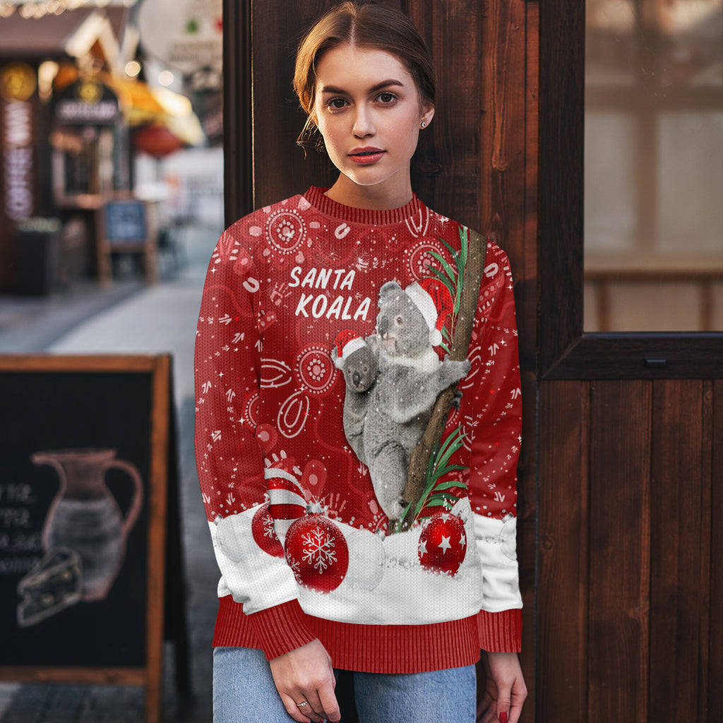 australia-christmas-aboriginal-ugly-christmas-sweater-santa-koala-ver01