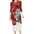 australia-christmas-aboriginal-long-sleeve-bodycon-dress-santa-koala-ver01