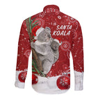 australia-christmas-aboriginal-long-sleeve-button-shirt-santa-koala-ver01
