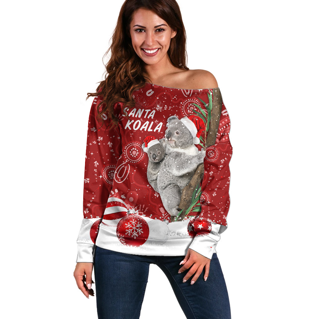 australia-christmas-aboriginal-off-shoulder-sweater-santa-koala-ver01