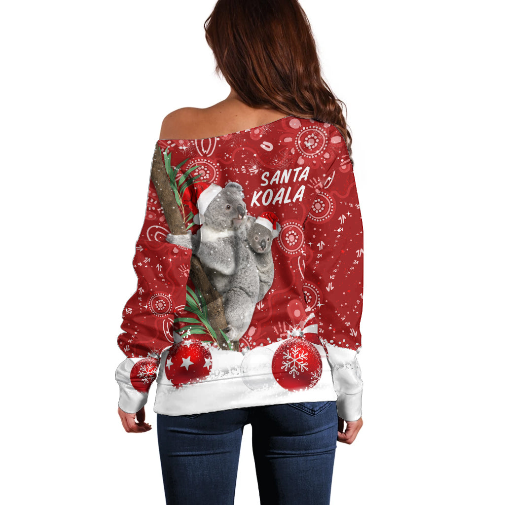 australia-christmas-aboriginal-off-shoulder-sweater-santa-koala-ver01