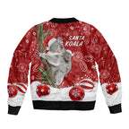 australia-christmas-aboriginal-sleeve-zip-bomber-jacket-santa-koala-ver01