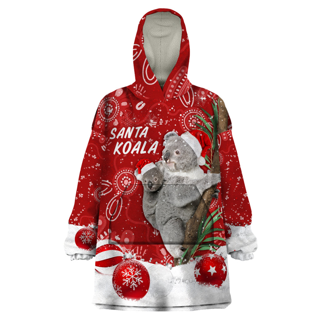 australia-christmas-aboriginal-wearable-blanket-hoodie-santa-koala-ver01