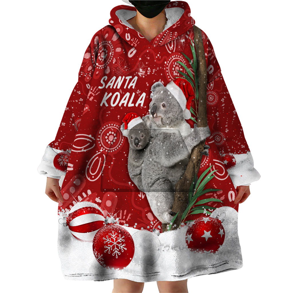 australia-christmas-aboriginal-wearable-blanket-hoodie-santa-koala-ver01