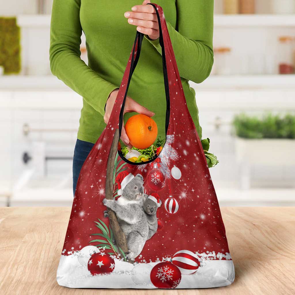 Australia Christmas Grocery Bag Santa Koala Ver02