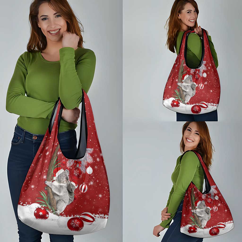 Australia Christmas Grocery Bag Santa Koala Ver02